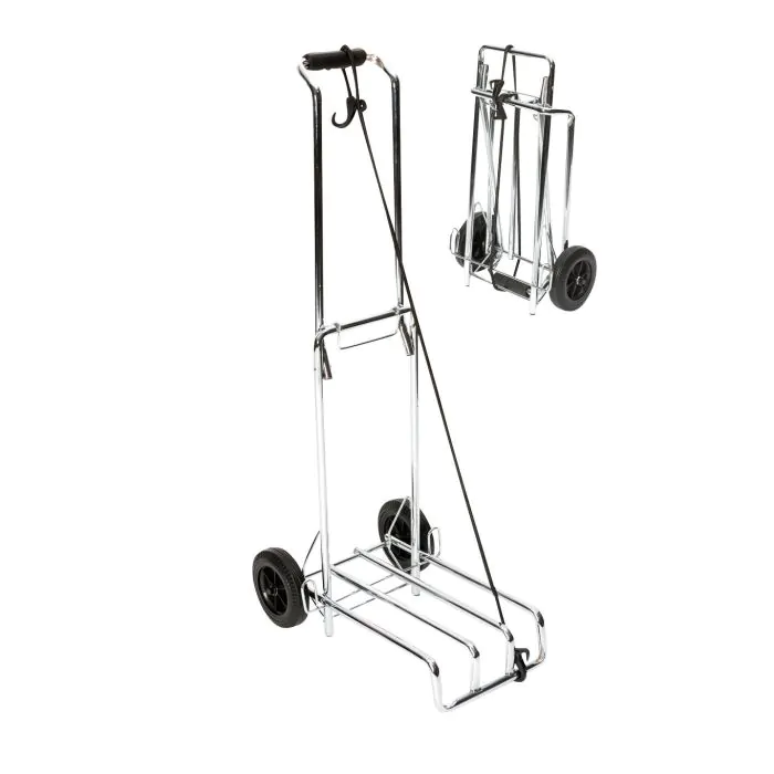 Inklapbare trolley - Verchroomd staal 40kg