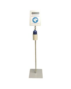 Collone Eco - desinfectie zuil met pomp flacon + bord Collone Eco - desinfectie zuil met pomp flacon + bord
