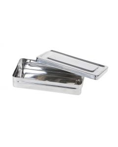 Instrumenten box RVS met deksel - 20x10x4 cm Instrumenten box RVS met deksel - 20x10x4 cm
