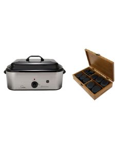 Hot Stone Eco Set: Grote Heater + 50 stenen Hot Stone Eco Set: Grote Heater + 50 stenen