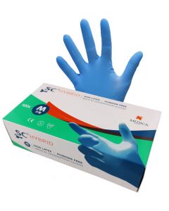 Sensicare Hybrid 100 stuks - Blauw Poedervrij - Medium Sensicare Hybrid 100 stuks - Blauw Poedervrij - Medium