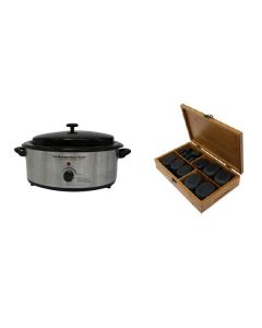 Hot Stone Eco Set: Kleine Heater + 50 stenen Hot Stone Eco Set: Kleine Heater + 50 stenen