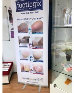 Footlogix Roll-Up Banner Before&After 79x200cm Footlogix Roll-Up Banner Before&After 79x200cm