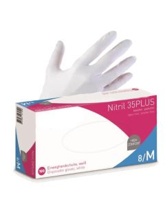 BG Nitrile Plus Durable Q 100 stuks - Wit Poedervrij - Medium
