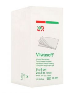 Vliwasoft non-woven deppers - 5x5 cm Vliwasoft non-woven deppers - 5x5 cm
