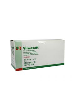 Vliwasoft non-woven deppers - 5x5 cm Vliwasoft non-woven deppers - 5x5 cm