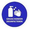 Covid-19 waarschuwing stickers