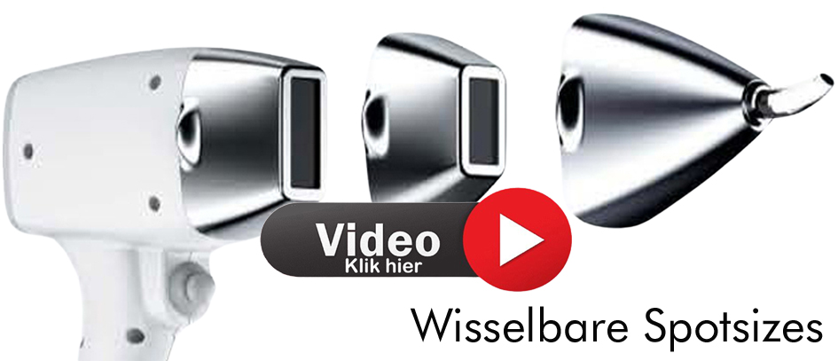 Wisselbare Spotsizes Bowie diode laser