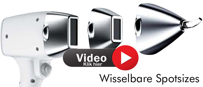 Wisselbare Spotsizes Bowie diode laser